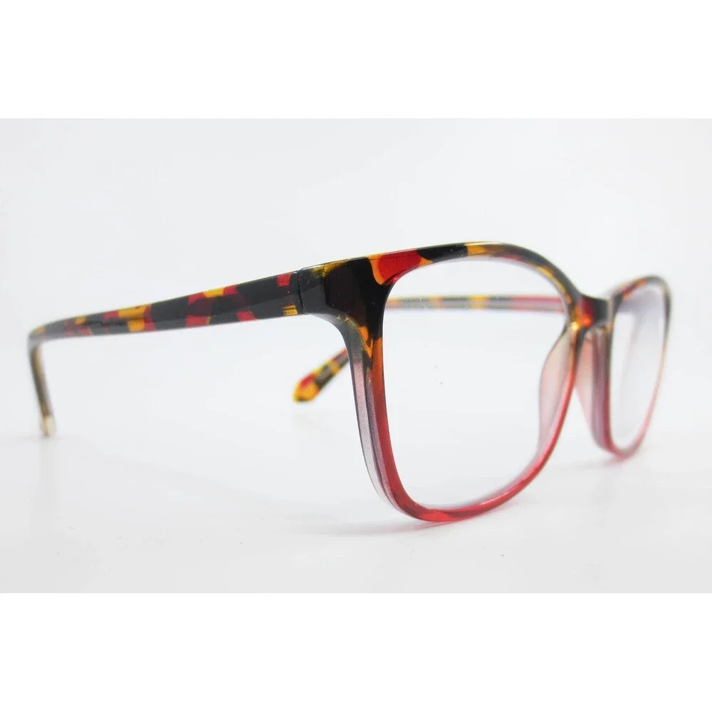 West Point WP8102 RD Red Yellow Tortoise Rectangular Eyeglasses Frames 51-17-140